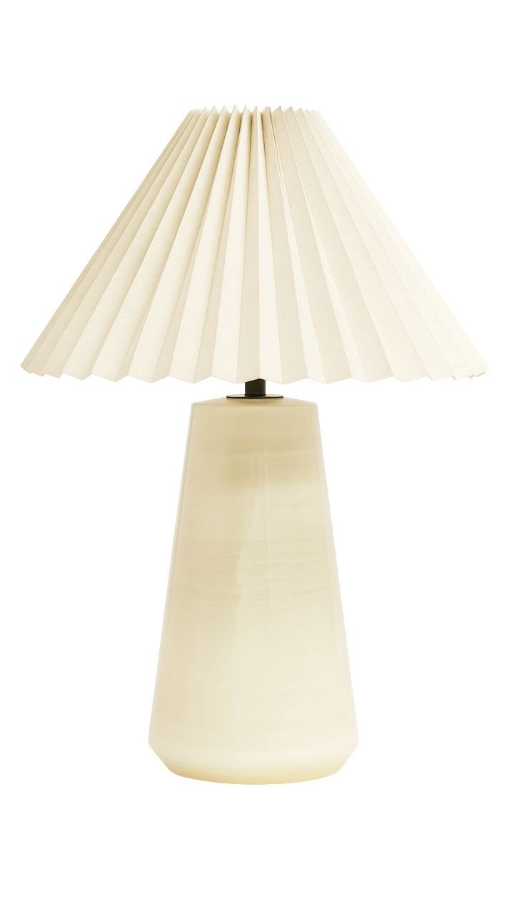 Travertine stone light fixture